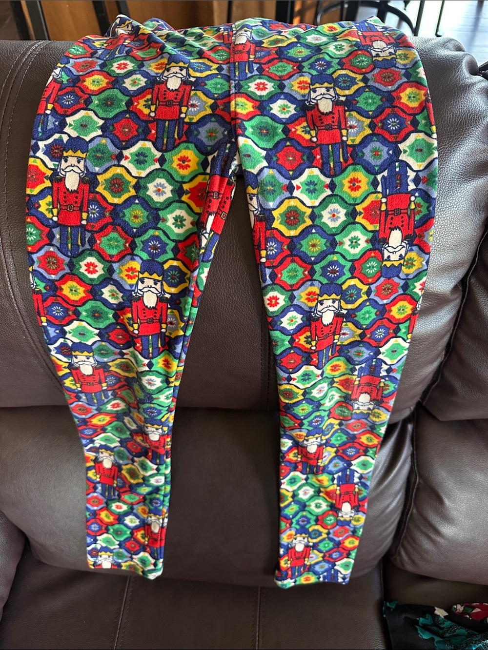 LuLaRoe Kids Nutcracker Leggings - Red, Green, Blue, Yellow